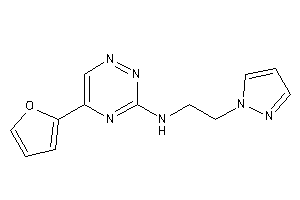 [5-(2-furyl)-1,2,4-triazin-3-yl]-(2-pyrazol-1-ylethyl)amine