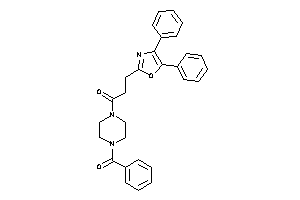 1-(4-benzoylpiperazino)-3-(4,5-diphenyloxazol-2-yl)propan-1-one