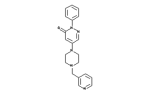 Image of 2-phenyl-5-[4-(3-pyridylmethyl)piperazino]pyridazin-3-one