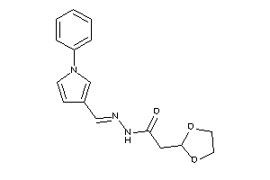 2-(1,3-dioxolan-2-yl)-N-[(1-phenylpyrrol-3-yl)methyleneamino]acetamide