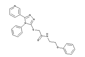 N-(2-phenoxyethyl)-2-[[4-phenyl-5-(3-pyridyl)-1,2,4-triazol-3-yl]thio]acetamide