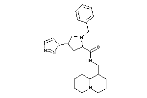 1-benzyl-N-(quinolizidin-1-ylmethyl)-4-(triazol-1-yl)pyrrolidine-2-carboxamide