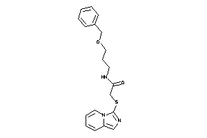 N-(3-benzoxypropyl)-2-(imidazo[1,5-a]pyridin-3-ylthio)acetamide