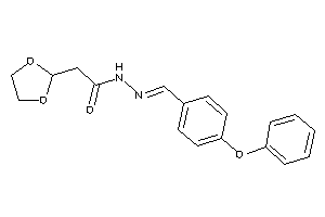 2-(1,3-dioxolan-2-yl)-N-[(4-phenoxybenzylidene)amino]acetamide