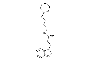 N-[3-(cyclohexoxy)propyl]-2-(imidazo[1,5-a]pyridin-3-ylthio)acetamide