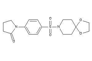 1-[4-(1,4-dioxa-8-azaspiro[4.5]decan-8-ylsulfonyl)phenyl]-2-pyrrolidone