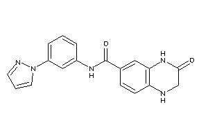 3-keto-N-(3-pyrazol-1-ylphenyl)-2,4-dihydro-1H-quinoxaline-6-carboxamide