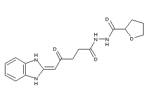 N'-[5-(1,3-dihydrobenzimidazol-2-ylidene)-4-keto-pentanoyl]tetrahydrofuran-2-carbohydrazide