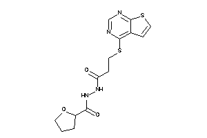 N'-[3-(thieno[2,3-d]pyrimidin-4-ylthio)propanoyl]tetrahydrofuran-2-carbohydrazide