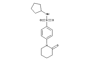 N-cyclopentyl-4-(2-ketopiperidino)benzenesulfonamide