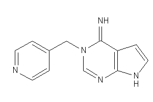 [3-(4-pyridylmethyl)-7H-pyrrolo[2,3-d]pyrimidin-4-ylidene]amine
