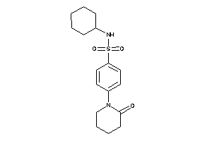 N-cyclohexyl-4-(2-ketopiperidino)benzenesulfonamide