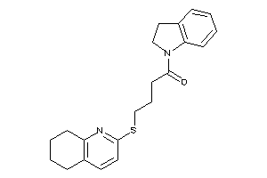 Image of 1-indolin-1-yl-4-(5,6,7,8-tetrahydroquinolin-2-ylthio)butan-1-one