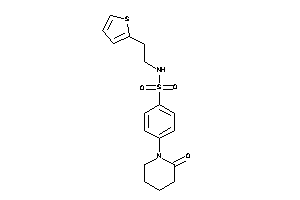 4-(2-ketopiperidino)-N-[2-(2-thienyl)ethyl]benzenesulfonamide