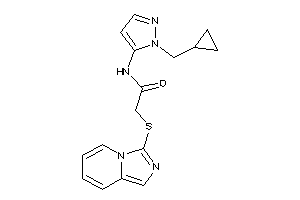 N-[2-(cyclopropylmethyl)pyrazol-3-yl]-2-(imidazo[1,5-a]pyridin-3-ylthio)acetamide