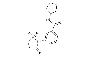 Image of N-cyclopentyl-3-(1,1,3-triketo-1,2-thiazolidin-2-yl)benzamide
