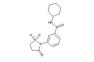 N-cyclohexyl-3-(1,1,3-triketo-1,2-thiazolidin-2-yl)benzamide