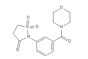 1,1-diketo-2-[3-(morpholine-4-carbonyl)phenyl]-1,2-thiazolidin-3-one