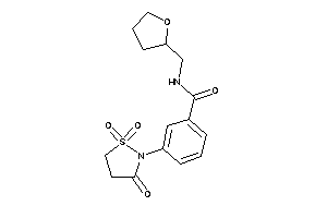 N-(tetrahydrofurfuryl)-3-(1,1,3-triketo-1,2-thiazolidin-2-yl)benzamide
