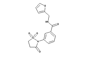 Image of N-(2-furfuryl)-3-(1,1,3-triketo-1,2-thiazolidin-2-yl)benzamide