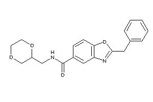 2-benzyl-N-(1,4-dioxan-2-ylmethyl)-1,3-benzoxazole-5-carboxamide