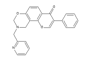 Image of 3-phenyl-9-(2-pyridylmethyl)-8,10-dihydropyrano[2,3-f][1,3]benzoxazin-4-one