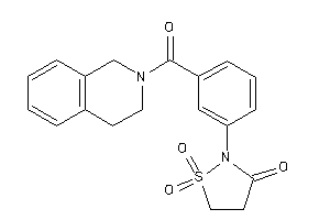 2-[3-(3,4-dihydro-1H-isoquinoline-2-carbonyl)phenyl]-1,1-diketo-1,2-thiazolidin-3-one