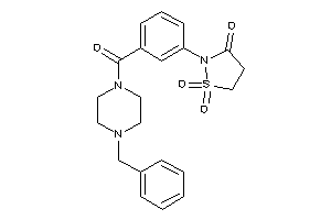 2-[3-(4-benzylpiperazine-1-carbonyl)phenyl]-1,1-diketo-1,2-thiazolidin-3-one