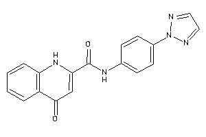 4-keto-N-[4-(triazol-2-yl)phenyl]-1H-quinoline-2-carboxamide