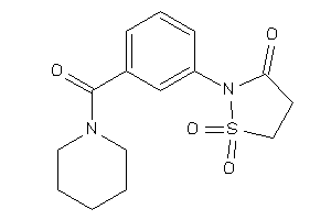 1,1-diketo-2-[3-(piperidine-1-carbonyl)phenyl]-1,2-thiazolidin-3-one