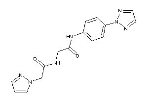 2-[(2-pyrazol-1-ylacetyl)amino]-N-[4-(triazol-2-yl)phenyl]acetamide