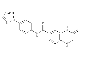 3-keto-N-[4-(triazol-2-yl)phenyl]-2,4-dihydro-1H-quinoxaline-6-carboxamide