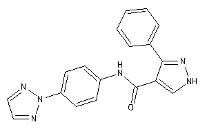 3-phenyl-N-[4-(triazol-2-yl)phenyl]-1H-pyrazole-4-carboxamide