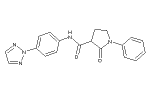 2-keto-1-phenyl-N-[4-(triazol-2-yl)phenyl]pyrrolidine-3-carboxamide