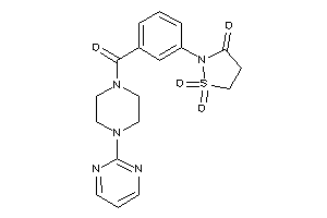 1,1-diketo-2-[3-[4-(2-pyrimidyl)piperazine-1-carbonyl]phenyl]-1,2-thiazolidin-3-one