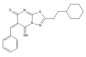 6-benzal-2-(2-cyclohexylethyl)-5-imino-[1,3,4]thiadiazolo[3,2-a]pyrimidin-7-one