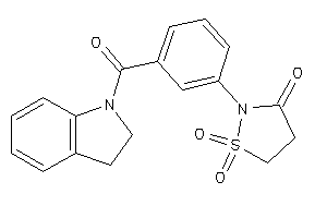 2-[3-(indoline-1-carbonyl)phenyl]-1,1-diketo-1,2-thiazolidin-3-one