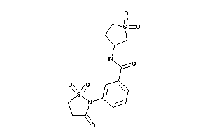 Image of N-(1,1-diketothiolan-3-yl)-3-(1,1,3-triketo-1,2-thiazolidin-2-yl)benzamide
