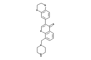 3-(2,3-dihydro-1,4-benzodioxin-6-yl)-8-(piperazinomethyl)chromone