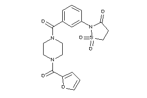 2-[3-[4-(2-furoyl)piperazine-1-carbonyl]phenyl]-1,1-diketo-1,2-thiazolidin-3-one