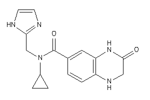 N-cyclopropyl-N-(1H-imidazol-2-ylmethyl)-3-keto-2,4-dihydro-1H-quinoxaline-6-carboxamide