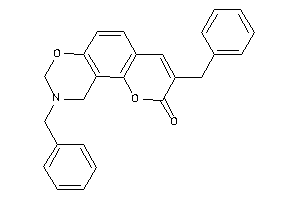 Image of 3,9-dibenzyl-8,10-dihydropyrano[2,3-f][1,3]benzoxazin-2-one