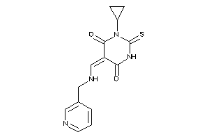 1-cyclopropyl-5-[(3-pyridylmethylamino)methylene]-2-thioxo-hexahydropyrimidine-4,6-quinone