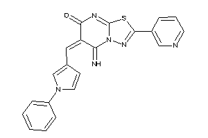 5-imino-6-[(1-phenylpyrrol-3-yl)methylene]-2-(3-pyridyl)-[1,3,4]thiadiazolo[3,2-a]pyrimidin-7-one