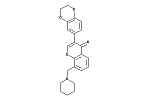 3-(2,3-dihydro-1,4-benzodioxin-6-yl)-8-(piperidinomethyl)chromone