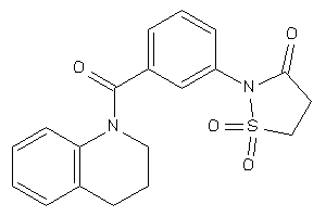 Image of 2-[3-(3,4-dihydro-2H-quinoline-1-carbonyl)phenyl]-1,1-diketo-1,2-thiazolidin-3-one