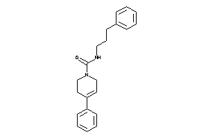 4-phenyl-N-(3-phenylpropyl)-3,6-dihydro-2H-pyridine-1-carboxamide