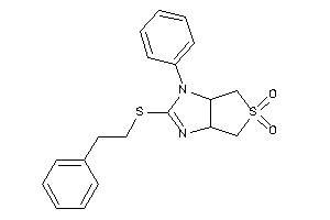 2-(phenethylthio)-3-phenyl-3a,4,6,6a-tetrahydrothieno[3,4-d]imidazole 5,5-dioxide