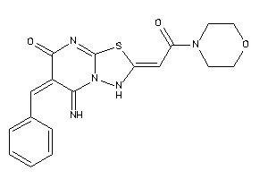 6-benzal-5-imino-2-(2-keto-2-morpholino-ethylidene)-3H-[1,3,4]thiadiazolo[3,2-a]pyrimidin-7-one