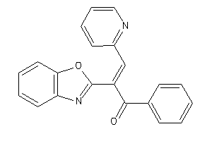 2-(1,3-benzoxazol-2-yl)-1-phenyl-3-(2-pyridyl)prop-2-en-1-one